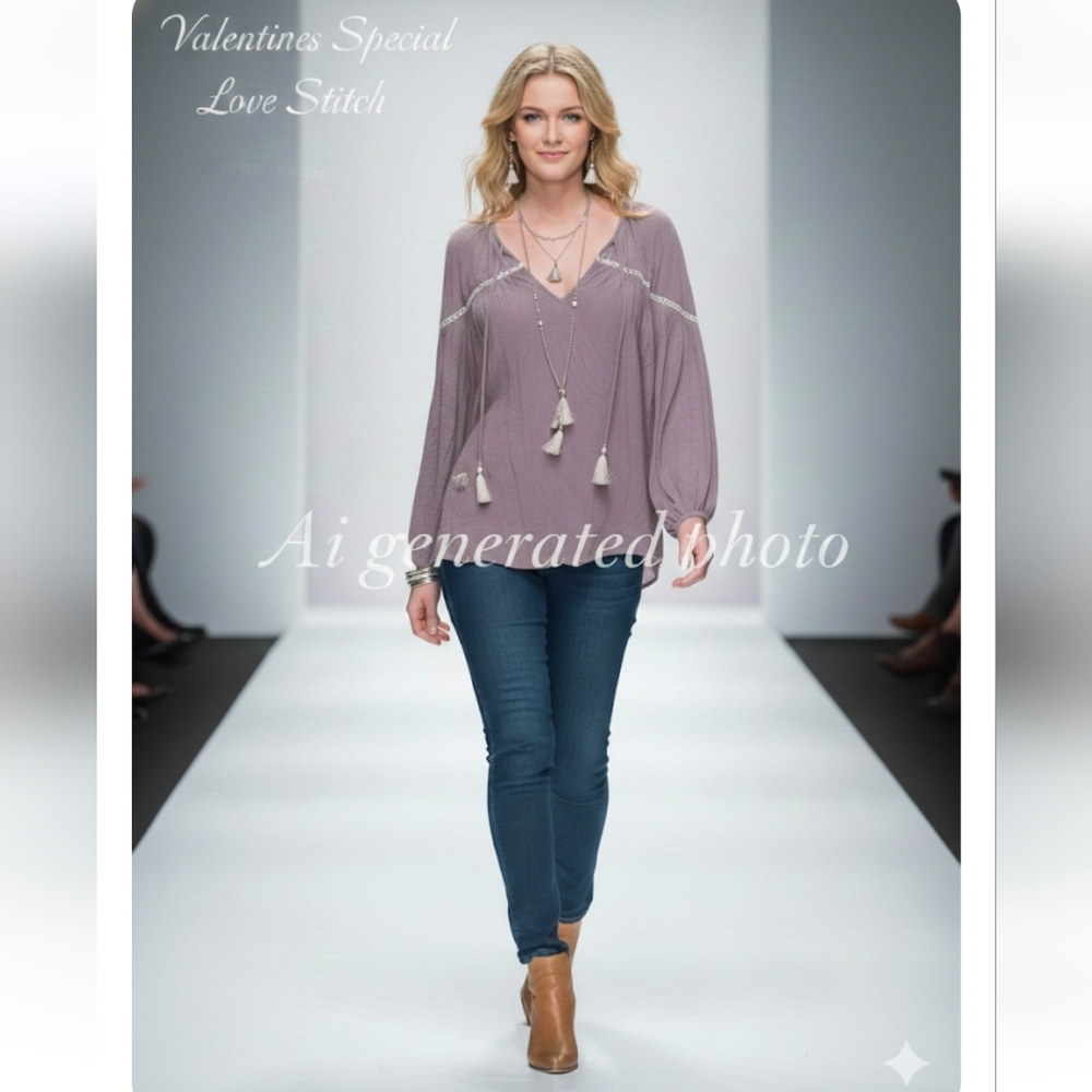 Lovestitch Purple Women's Top